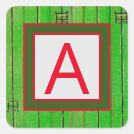 ZOLLBARER STICKER-MONOGRAMM-UMSCHLAG AUFKLEBER