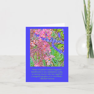 ZOLLBARER TEXT/GLÜCKLICHER GEBURTSTAG/ECHEVERIA BL KARTE