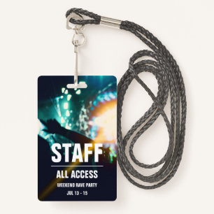 Zollbeamte   Alle Access Concert Pass Abzeichen Ausweis