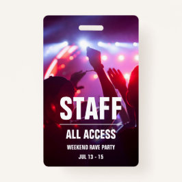 Zollbeamte | Alle Access Concert Pass Abzeichen Ausweis