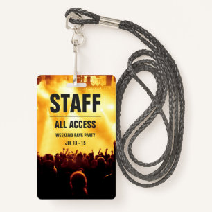 Zollbeamte Alle Access Concert Pass Abzeichen Ausweis