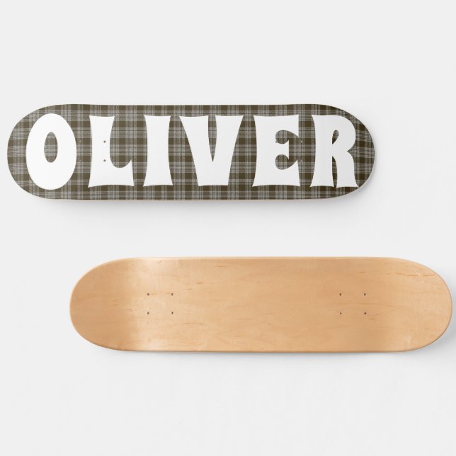 Zollbraun-Schottische Schottenkarton Skateboard (Horizontal)