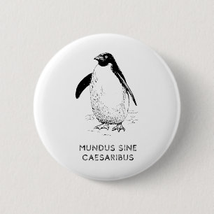 Zölle auf Pinguine Heard Island Funny Trump Tarif Button