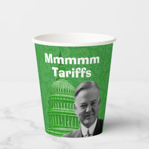 Zölle unter Präsident Herbert Hoover Pappbecher