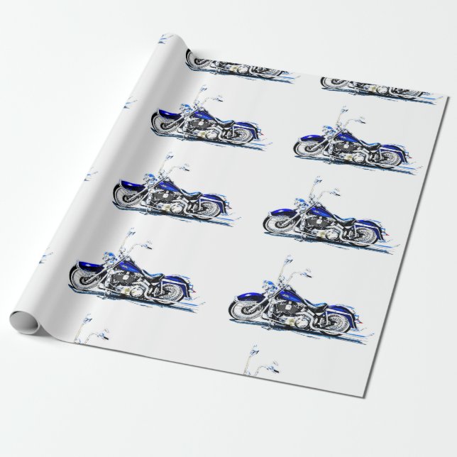 Zollgerechtes Schleifpapier für Motorräder Geschenkpapier (Ungerollt)