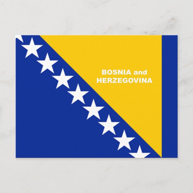 Zollgestaltung für Bosnien und Herzegowina Postkarte (Vorderseite)