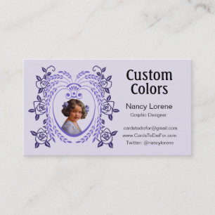 Zollie in Lila Visitenkarte