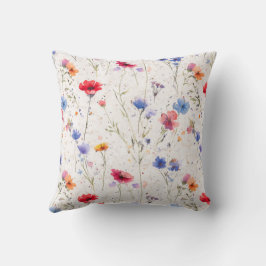 Zollkissen mit individuellem Blumenmuster in bunte Kissen