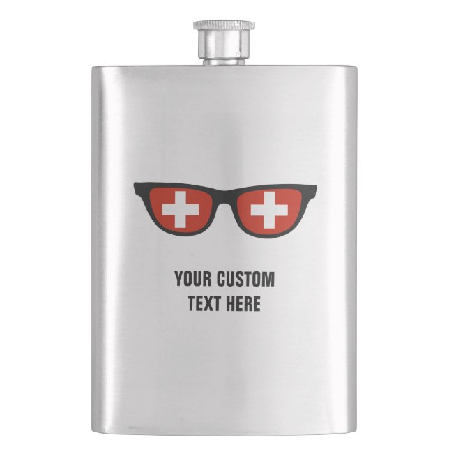 Zollkolben von Swiss Shades Flachmann (Vorderseite)