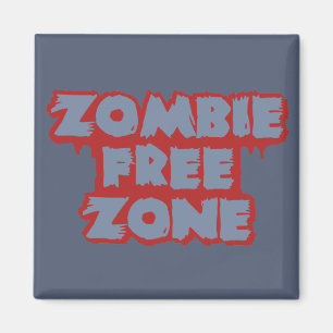 Zollmagnet für Zombie Free Zone Magnet