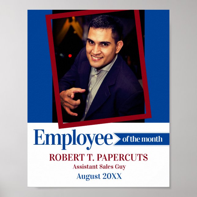 Zollpflichtiger Mitarbeiter des Fotos im Monatszer Poster (Vorne)