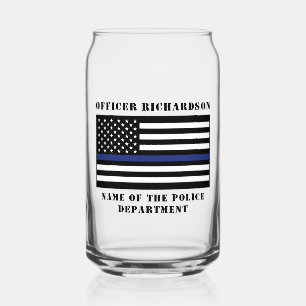 Zollpolizei Thin Blue Line Polizei Dosenglas