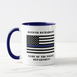 Zollpolizei Thin Blue Line Polizei Tasse