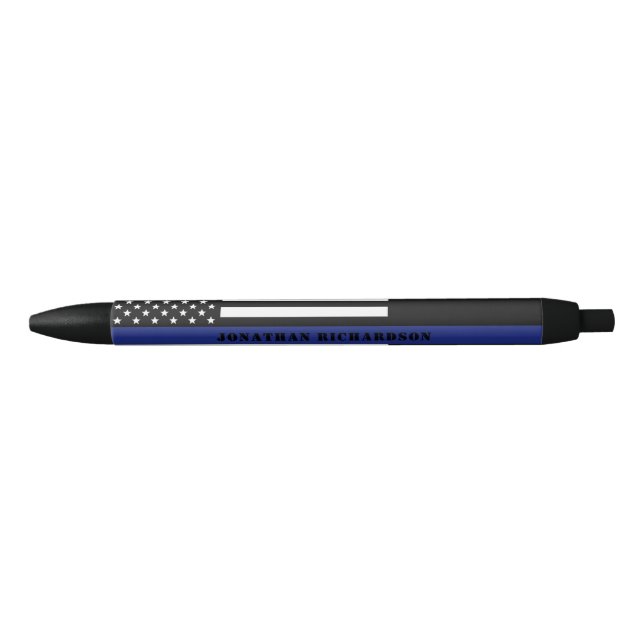 Zollpolizei Thin Blue Line Polizeiabteilung Kugelschreiber (Vorderseite)