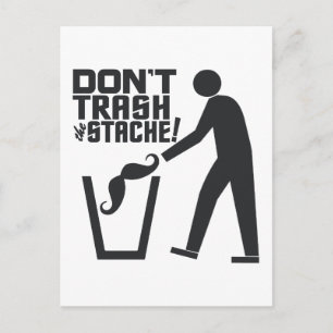 Zollpostkarte für Trash Stache Postkarte