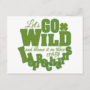 Zollpostkarte Leprechaun Postkarte