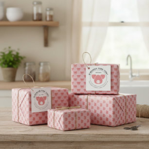 Zollrechtliche Silhouetten für Schweinekopf für Fl Geschenkpapier
