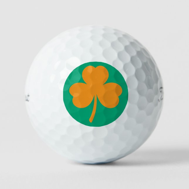 Zollsatz für irisches Kleeblatt Golfball (Vorderseite)