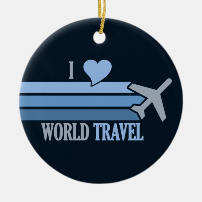 Zollschmuck für World Travel Keramikornament (Vorne)