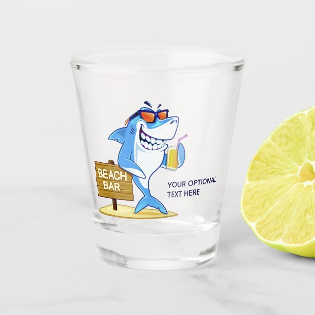 Zollschnabelglas von Funny Shark Schnapsglas (Vorderseite)