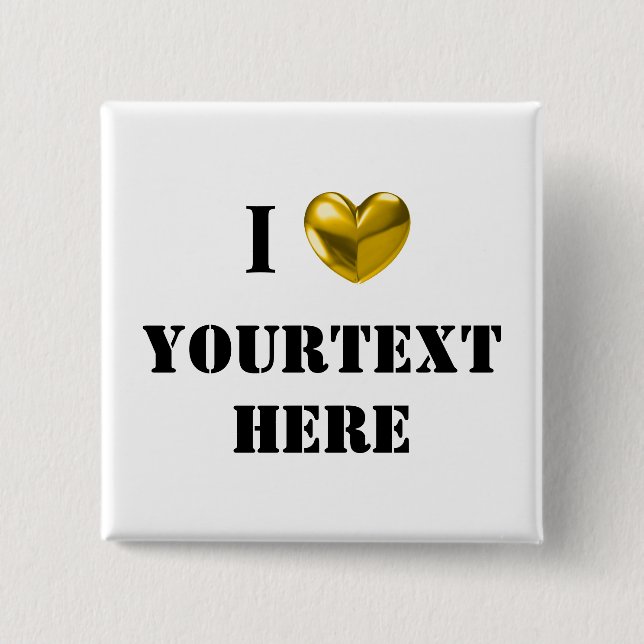 ZOLLSTÄNDIGE I-LIEBE BUTTON (Vorderseite)