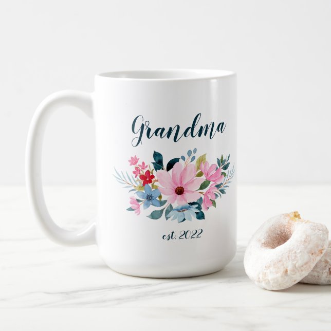 ZOLLSTÄNDIGES Oma Datum - Erstmaliges Oma Kaffeetasse (Mit Donut)