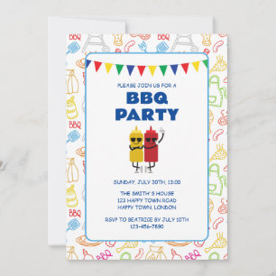 ZOLLSTEUERLICHES GRILLEN-PARTY EINLADUNG