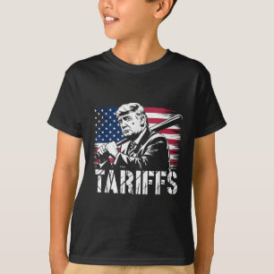 Zolltarife Trump US Flag Power Funny Tess T-Shirt