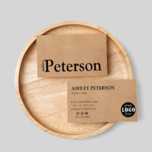 Zolltarifkarte für Kraftpapier Visitenkarte