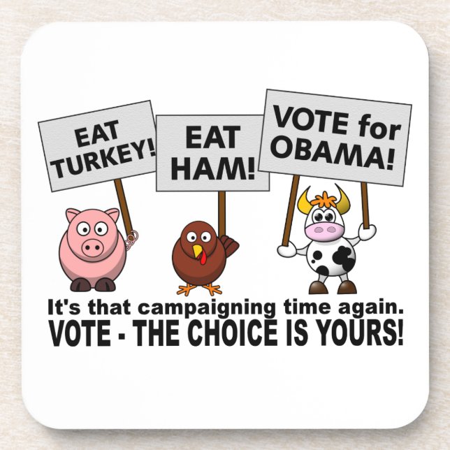 Zolltariflicher Untersetzer OBAMA 2012 (Vorderseite)