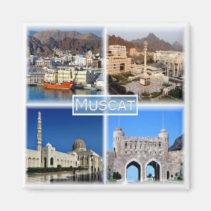 zOM003 MUSCAT Central Business District, Kühlschra Magnet