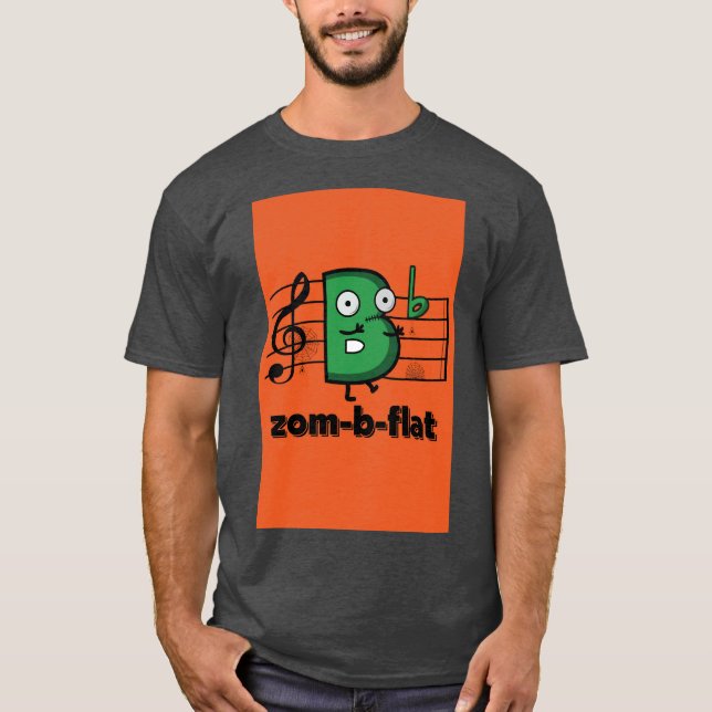 Zom-B-flat Halloween-T - Shirt (Vorderseite)