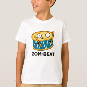 Zom beat Funny Halloween Zombie Drum Pun T-Shirt