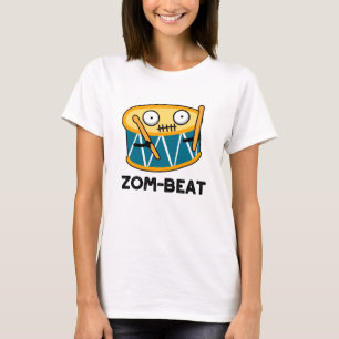 Zom beat Funny Halloween Zombie Drum Pun T-Shirt
