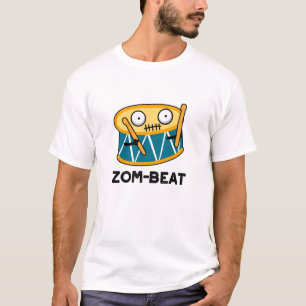 Zom beat Funny Halloween Zombie Drum Pun T-Shirt