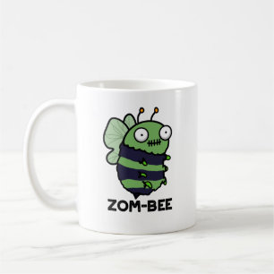 Zom-bee Funny Halloween Zombie Bee Pun Kaffeetasse