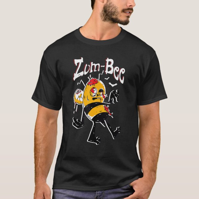 Zom bee Honeybee Trick or Tree Bee Lover Hallo T-Shirt (Vorderseite)
