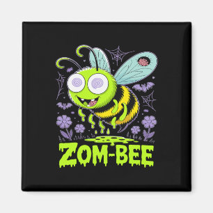 Zom-bee Niedlich Zombie Bee Funny Halloween T-Shir Magnet