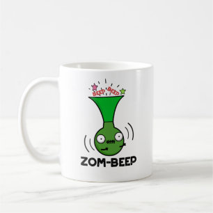 Zom-beep Funny Halloween Zombie Honker Pun Kaffeetasse