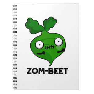 Zom-Beet Funny Halloween Zombie Beet Pun Notizblock