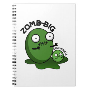 Zom-Big Zom-Small Funny Halloween Zombie Pun Notizblock