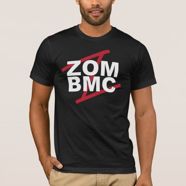 ZOM BMC weiße Buchstaben auf rotem Z T-Shirt (Vorderseite)
