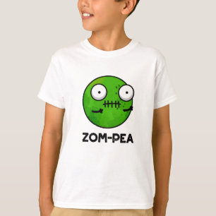 Zom-pea Funny Halloween Zombie Pea Pun T-Shirt