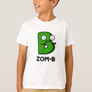 Zomb-b Funny Halloween Zombie Alphabet B Pub T-Shirt