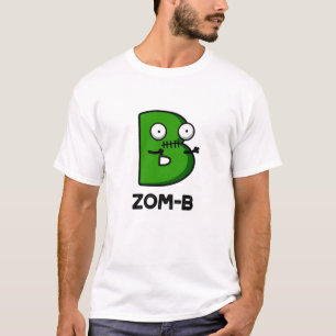 Zomb-b Funny Halloween Zombie Alphabet B Pub T-Shirt