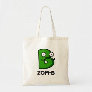 Zomb-b Funny Halloween Zombie Alphabet B Pub Tragetasche