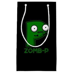 Zomb-P Funny Halloween Zombie Alphabet Pun Dark BG Kleine Geschenktüte