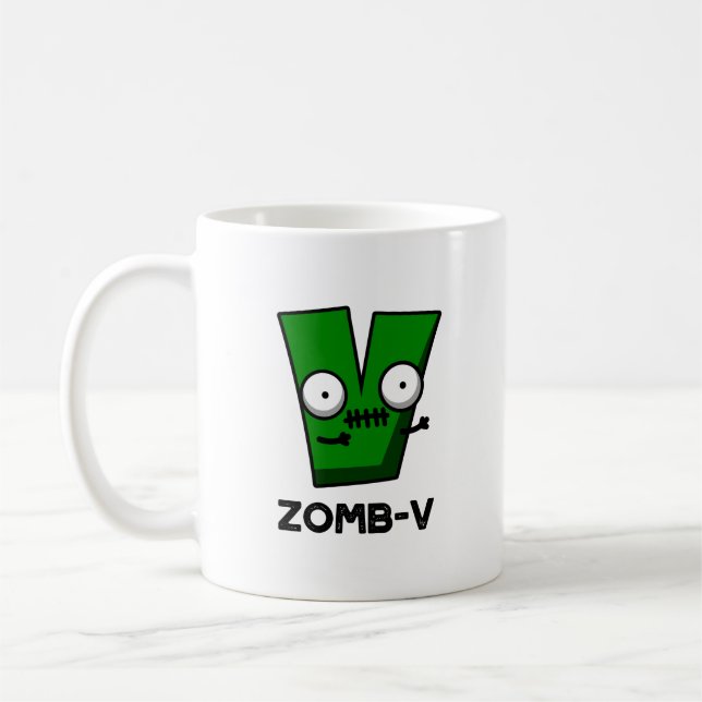 Zomb-V Funny Halloween Zombie Alphabet / Pub Kaffeetasse (Links)