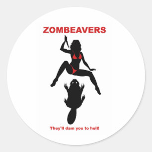 ZOMBEAVERS Aufkleber