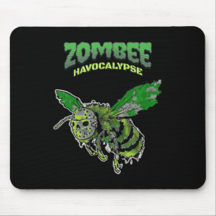 Zombee Havocalypse Soky Funny Halloween Bee W_hock Mousepad